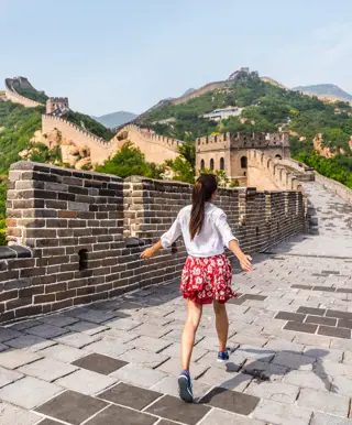 Laufe über die Chinesische Mauer